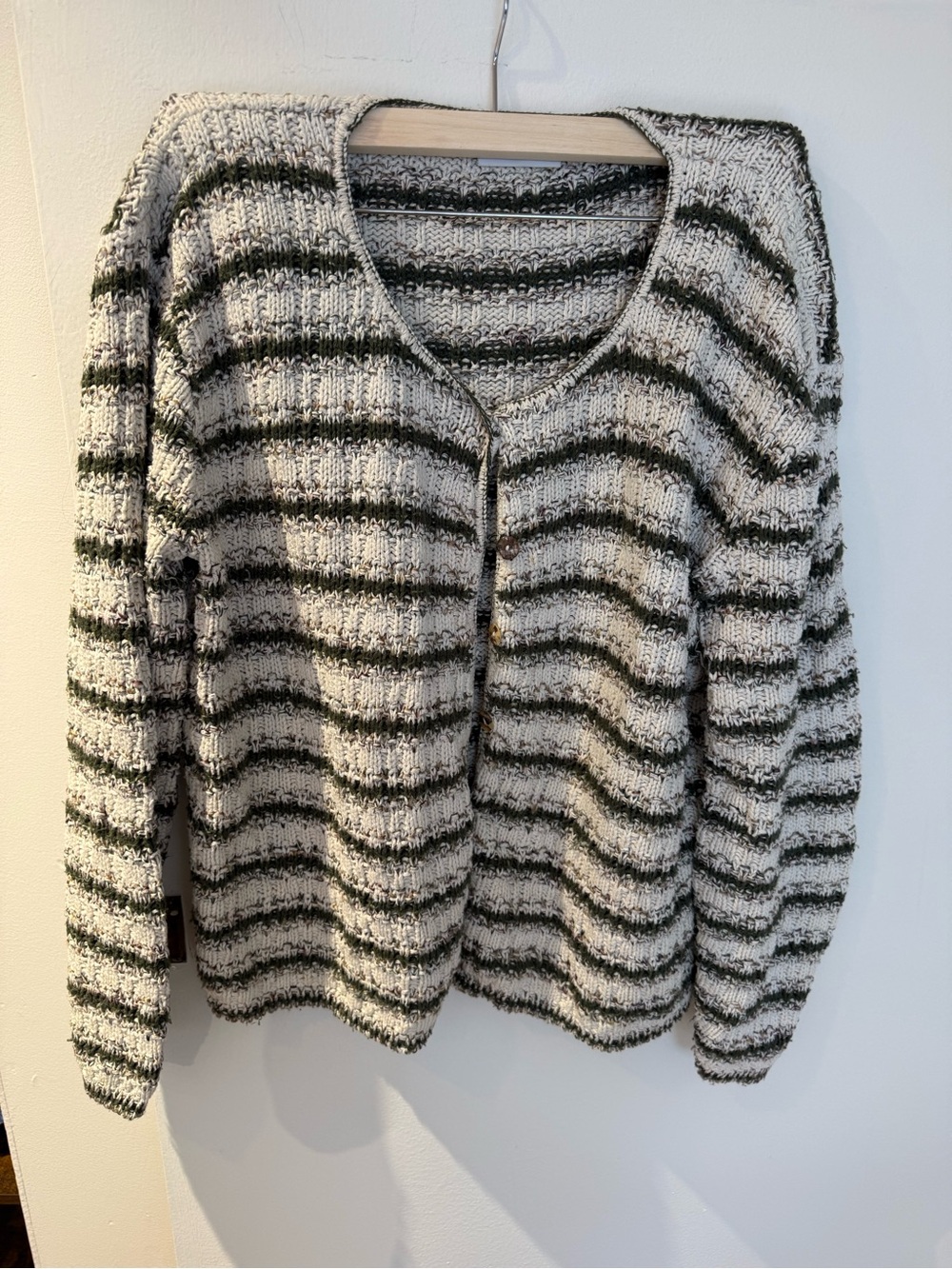 croft & barrow Striped V-Neck Sweater